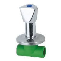 LLAVE DE PASO DE EMPOTRAR - 32 MM CROMADA