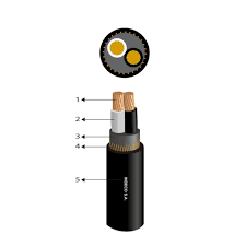 CONCENTRICO SET 2x4 mm2 31A NEGRO